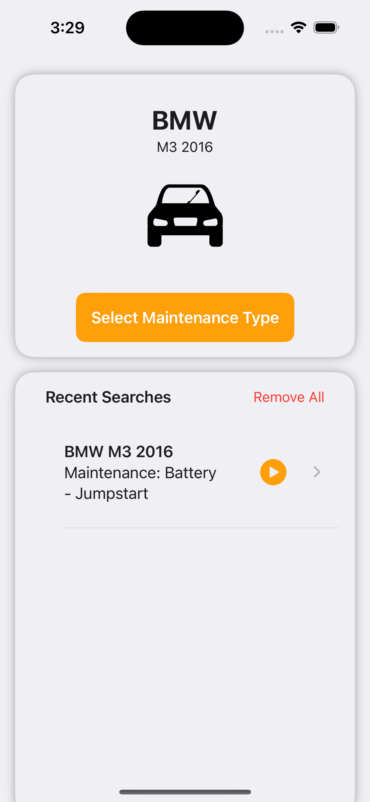 Car Maintenance App