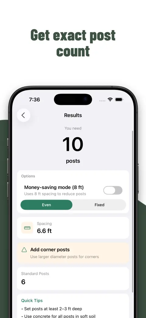 Fence Calculator Pro preview screenshot 2