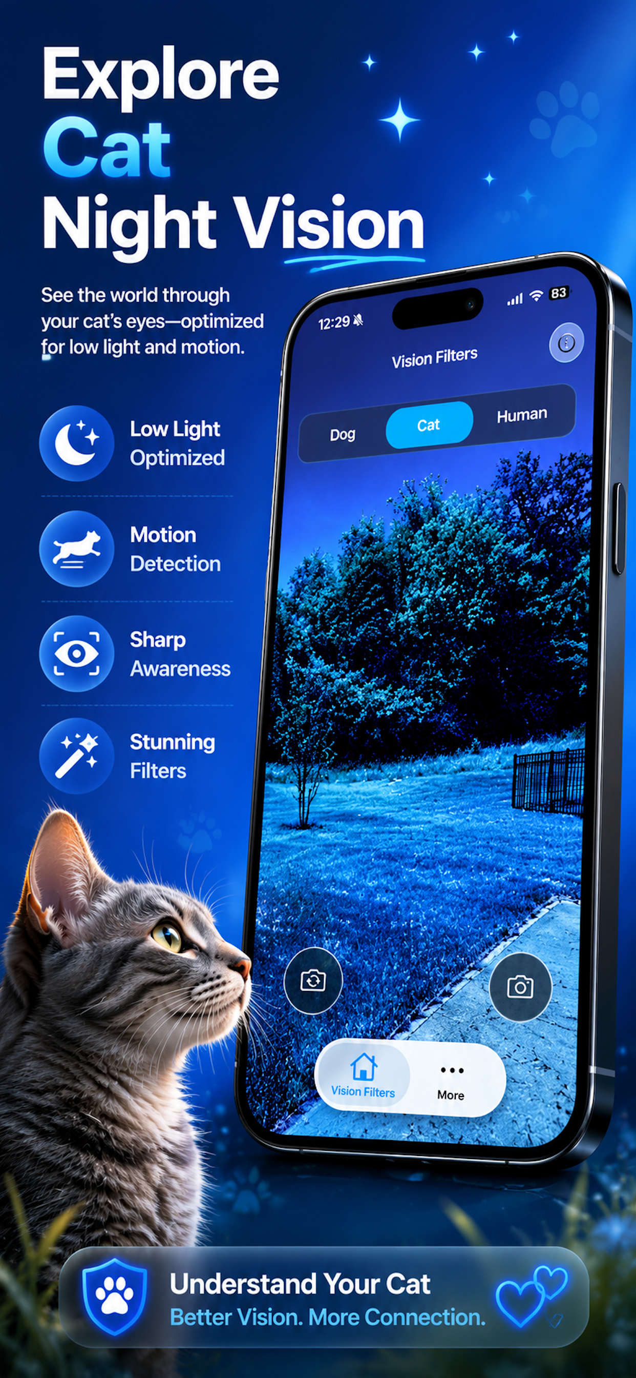 FurSight app cat night vision filter screenshot
