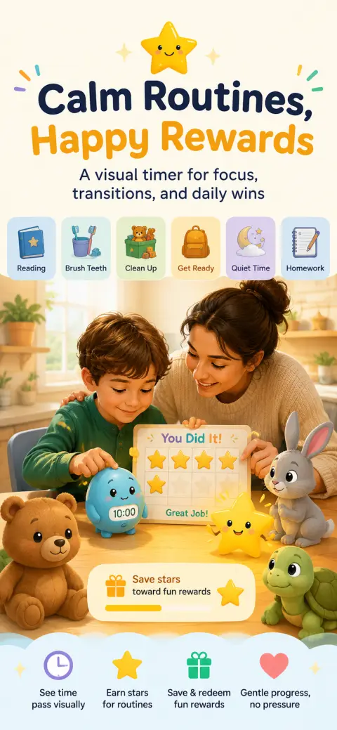 HoppityClock Kids Timer preview screenshot 1