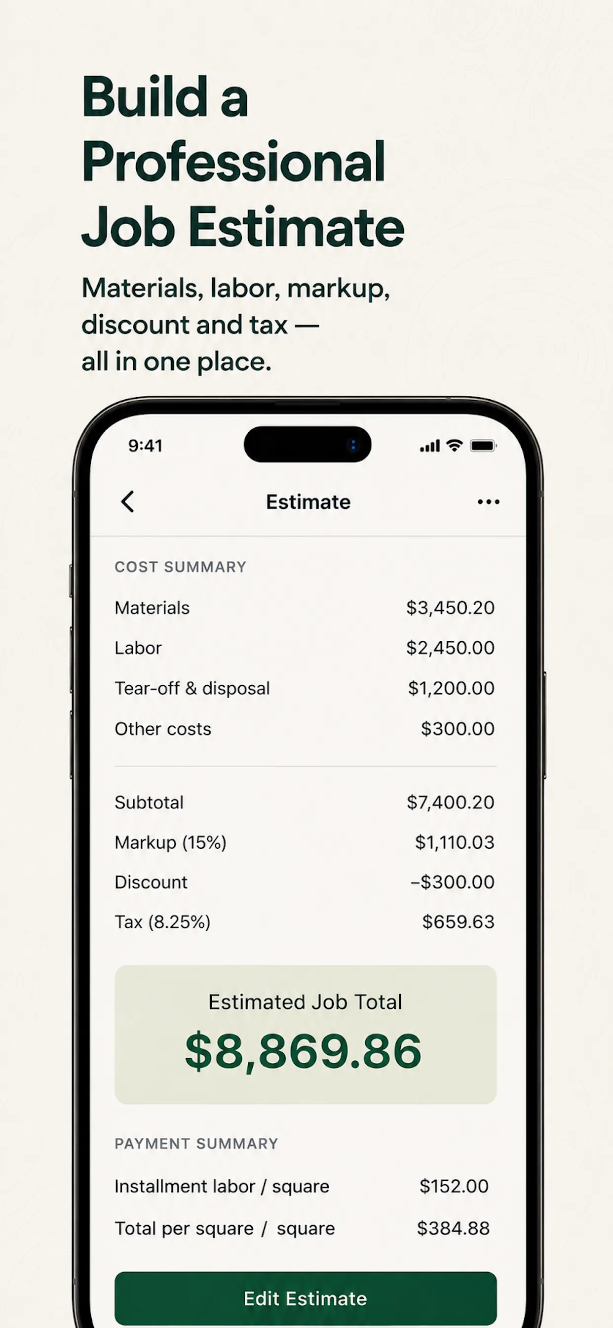Roof Calculator & Estimator screenshot 1